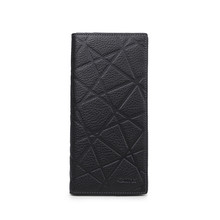 NEW 2015 Fashion Designers Brand Genuine Leather Solid Men s Wallets Money Clip Wallet Free Shipping