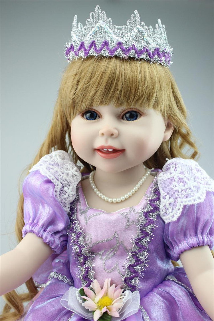 NPK 18 inch vinyl American Girl Dolls baby reborn Hobbies Baby Alive Doll For Girls Toys boneca reborn