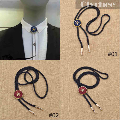 Retro Vintage Western Mens Male Cowboy Star Bolo Tie Rodeo Dance Aztec Leather Party Neckwear