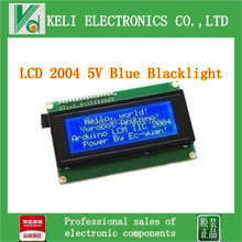 Free shipping 1pcs/lot LCD Board 2004 20*4 LCD 20X4 5V Blue screen blacklight  LCD2004 display LCD module LCD 2004 for arduino