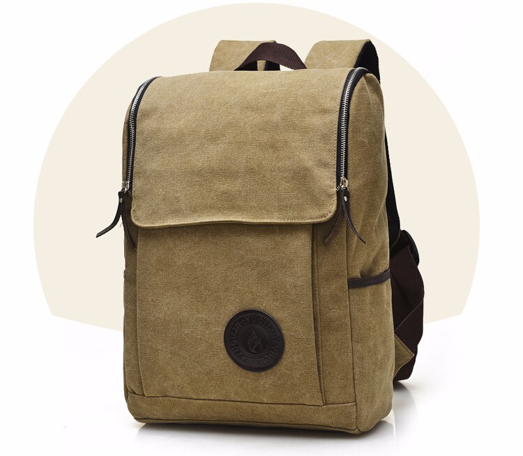New Vintage Backpack Fashion High quality men Canvas Backpack boy school bag Casual Travel Bags (8)