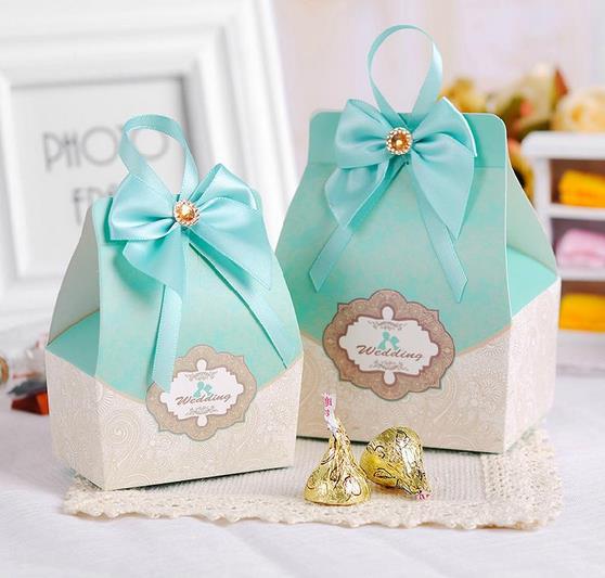 50pcs tiffany blue Candy Box Wedding Favors and gifts Wedding ...