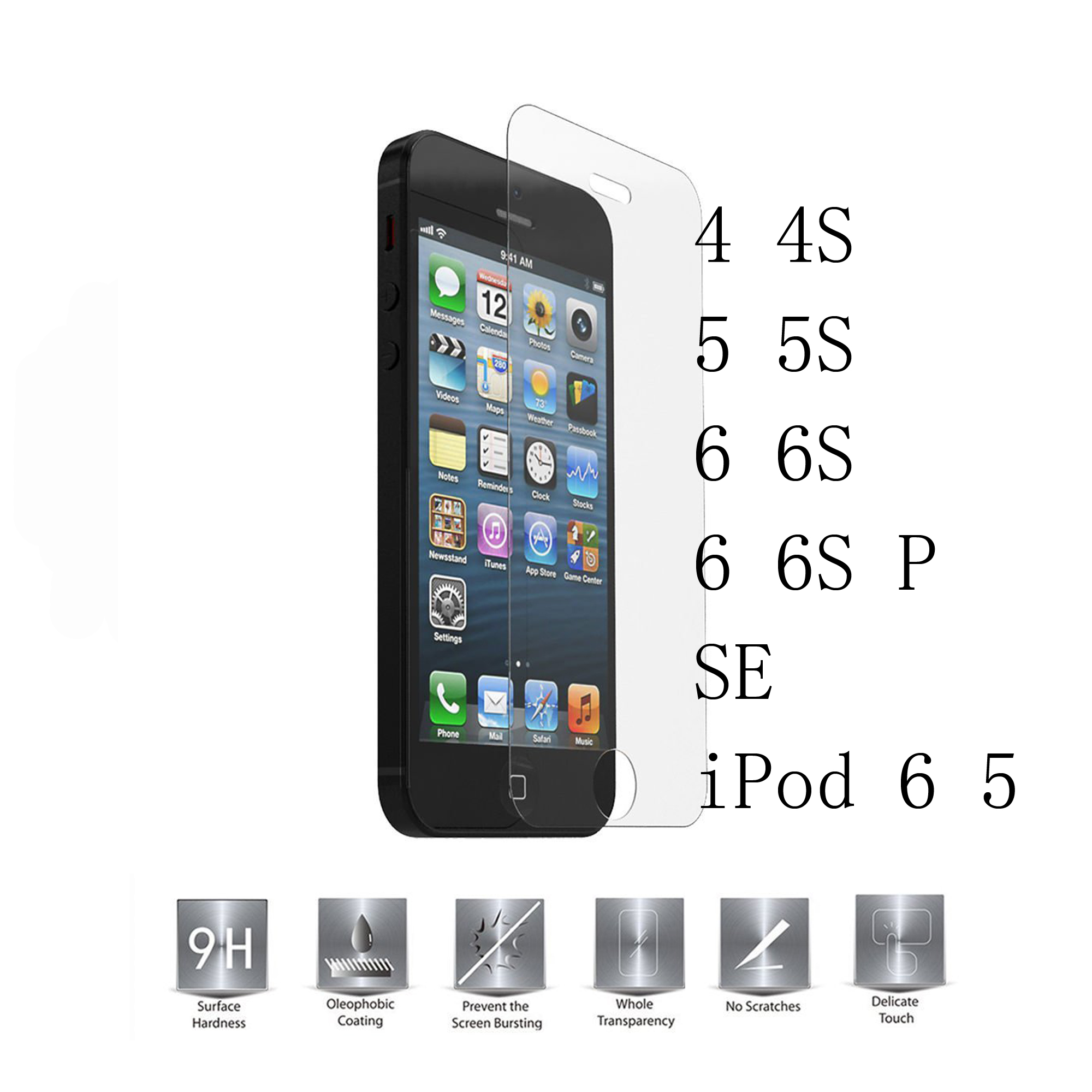 buy 0 26mm tempered glass apple iphone 4 4s 5 5s 5c se 6 buy 0 26mm tempered glass apple iphone 4 4s 5 5s 5c se 6