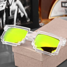 Vintage Pixel gafas de sol mujer hombre Medusa mosaico gafas de sol femeninas Minecraft mujeres hombres de gafas masculino gafas