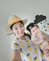 Matching mother daughter clothes cotton mother daughter dresses pineapple family look mother and son clothes rompers