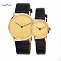 2016 New Lover s Quartz Watch Luxury Wrist Fashion Waterproof genuine Leather Strap Men Women Business