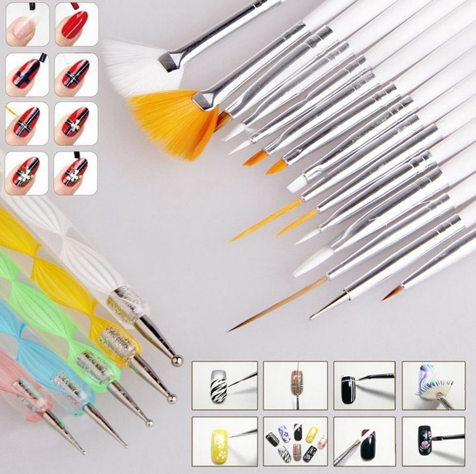 Brush Nail Art Designs Ideas The Brush Is Perfect For Creating Lines Dots Or Arched Designs Be Your Own Nail Artist