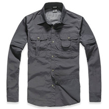 Brand Men Summer Autumn Quick Dry Anti UV Breathable Outdoor Sport Removable Shirts Camping Hiking Climbing Fishing Shirts