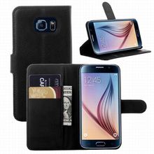 For Samsung galaxy S6 case cover,New 2015 fashion luxury flip leather wallet stand phone case cover G9200 G920 G925F