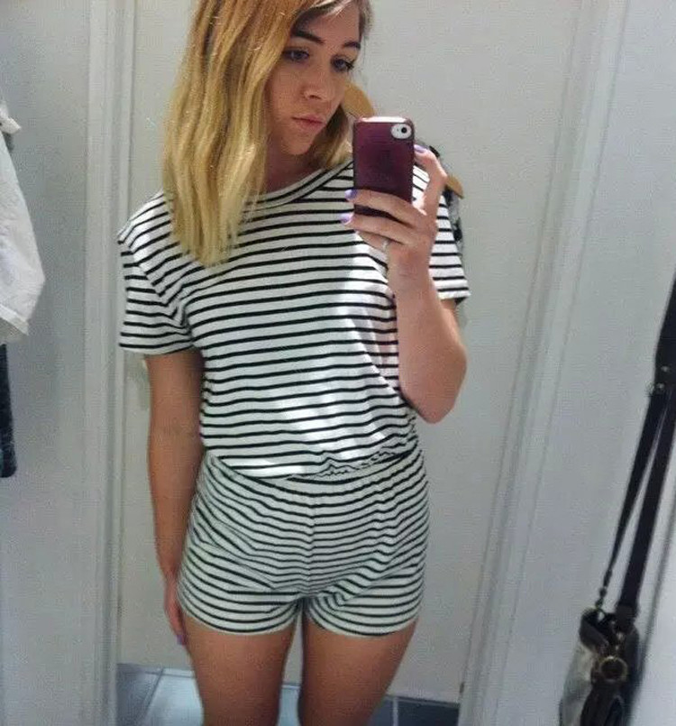 American-Apparel-stripe-t-shirt-romper-yy631