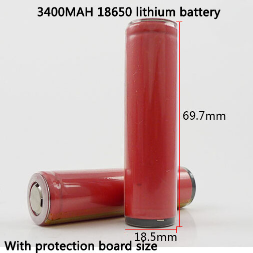 Latest genuine 18650 lithium battery for Sanyo 3 7V 3400mAh e cigarette power supply battery protection