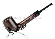 Free Shipping New arrival High Quality Handmade Natural Black Ebony Wood Smoking Tobacco Pipes Nice Gift Dropshipping Wholesale