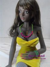 New 132CM Top Quality Realistic Black Sex Dolls For Men Adult Silicone Doll Full Body Real