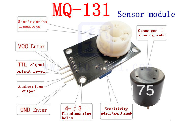 Image result for MQ131 ozone sensor