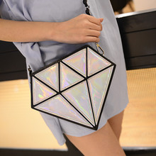 2015 New Fashion Harajuku Diamond Shoulder Crossbody Bags Single Bag Messenger Handbag Women Genuine Leather Mini Sac Feminina