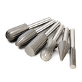 6pcs set 6mm Shank Tungsten Steel Rotary File Cutter Engraving Grinding Bit For Rotary Tools