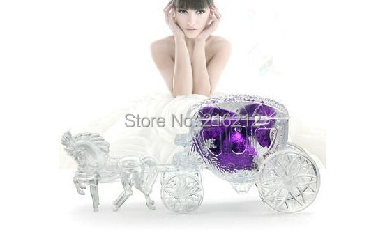 Fashion Hot Fairy Tale carriage transparent wedding favour boxes gift box sweet box