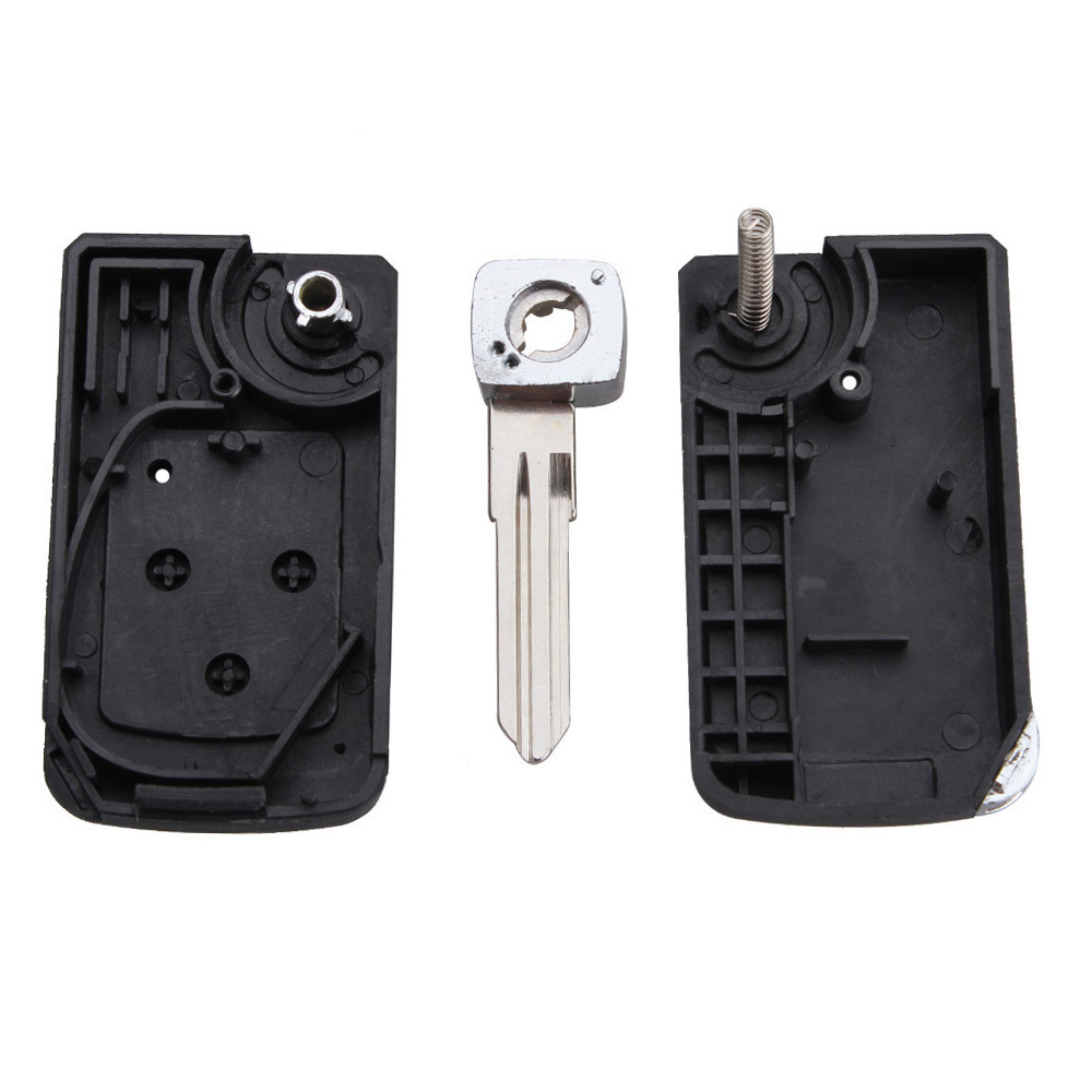New Replacement Remote Key shell Modify switch 3 buttons uncut flip folding Remote fob Key Shell