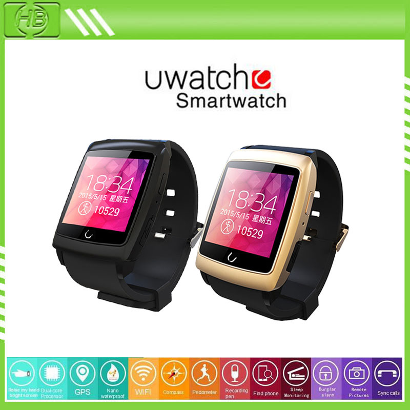 2015 Smartwatch Uwatch U18 Bluetooth Smart watch for iPhone&Samsung HTC Android Phone relogio inteligente reloj smartphone watch