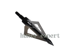12pcs recurve bow or crossbow archery hunting arrow broad head 100 grain 3 blade arrow tip