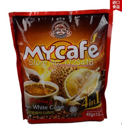 Penang Malaysia imported coffee tree durian Four instant coffee 600g free shipping