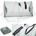1Pcs Foldable Fishing Net Green Crab Fish Crawdad Shrimp Trap Cage Cast Network Fishing Mesh Tackle