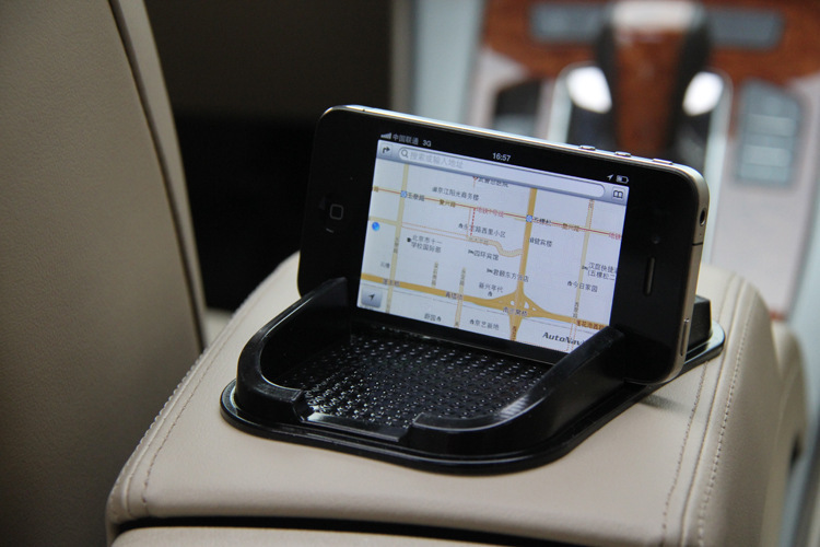 Black Car Dashboard Sticky Pad Mat Anti Non Slip Gadget Mobile Phone GPS Holder Interior Items