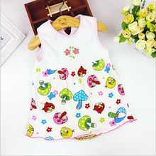 Infant baby girl 0 to 1 years old dress beautiful cotton dress summer dress sleeveless vestido infantil