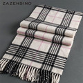 180 32CM 100 Wool Plaid Tassel Men Women Scarf Shawls 2016 Luxury Brand Poncho Wraps New