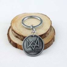 Watch Dog keychain pendant watchdog logo figure toy key chain keyring game accessories