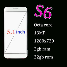 Free shipping HDC S6  prefect 1:1 Octa Core 1280×720 2gb ram 32gb rom mtk6582 HDC Android 5.0.1 3G smartphone 5.1 inch