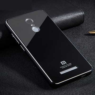 For Xiaomi Redmi note 3 Top Quality Luxury Aluminum Metal Frame Tempered Glass Battery Cover Case