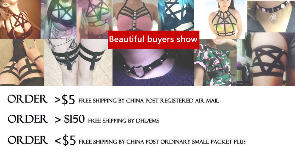 Description Picture 2 of item90s Punk Gothic Big O-ring Red Body Harness Belt Adjustable harness Strappy Tops Cage Bra Bodysuit Crop Top Bondage Harness belt