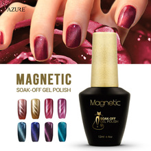 Brand Azure magnet gel soak off UV gel polish cat eyes nail gel UV gel polish 48 colors available free shipping