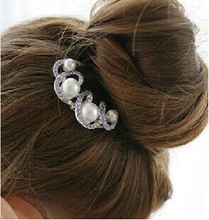 2015 Fashion Hair Jewelry Wedding Bridal Hair Accessories Hair Sticks Rhinestone Flower Tiara F030