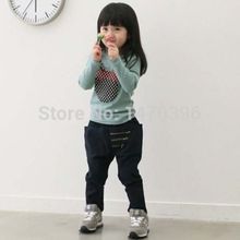 2015 New Kids Toddler Clothes Girls Polka Dot Long Sleeve Casual T Shirt Blouse Tops