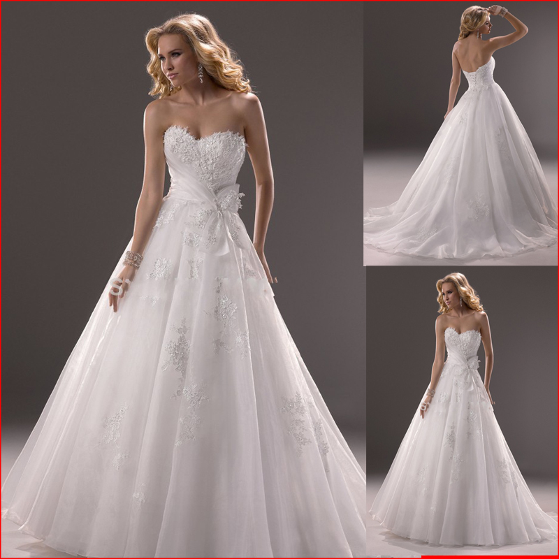 0 : Buy Hot sale New Arrival wedding dress 2015 Lace applique wedding dresses ...