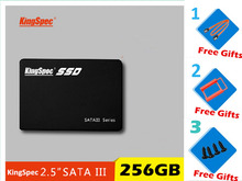 Free shipping brand kingspec 2.5″SSD 256GB Hard Drive Disk internal with free rack 2.5″ to 3.5″ SATAIII 6Gb/S for laptop&desktop
