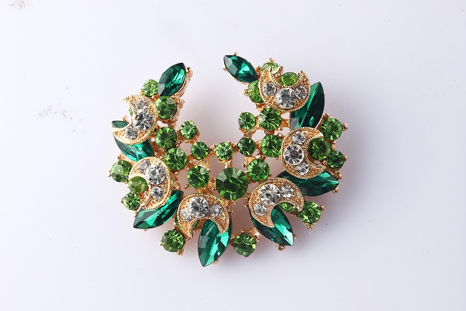 Colorful Big flower high-grade lovely crystal brooch fashion jewelry 