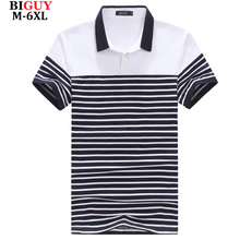 Plus Size 4xl 5xl 6XL Striped Polo Shirt For Men Short Sleeve Fashion Cheap Polo 2016 Men Casual Male Polo Shirts 562polo