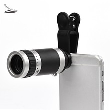 Universal 8X Optical Zoom Telescope Camera Mobile Phone Lens For Fly IQ-110 IQ-120 IQ400W IQ4409 one5 one7 glass + metal lenses