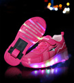 NEW 2016 Child LED Light Wheely s Jazzy Heelys Roller Skate Shoes For Girls Children Kids