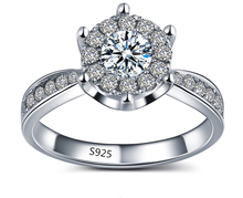 Wholesale nemest 925 sterling silver jewelry classic  romantic wedding love witness cubic zirconia fashion women ring ASR093
