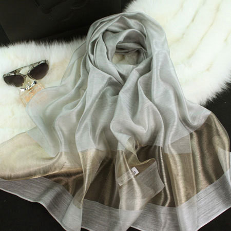 White--LOBESLI-2014-new-silk-women-scarf-10-color-fashion-black-stitching-gold-silk-scarf-silk