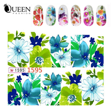 Nail Water Stickers 10sheets lot Charm Flowers Designed Nail Transfer Decals Wraps Stylish DIY Beauty Nail
