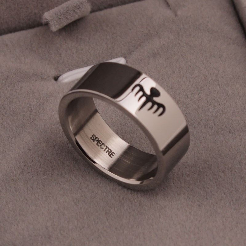 Stainless Steel Ring 8mm Wide **SHIPS FROM USA**  Style 007 