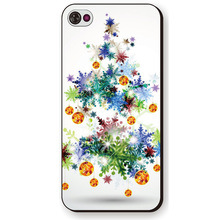Free Shipping 2016 Christmas Tree Printed Phone Back Hard New Year Gift Phone Case For iPhone