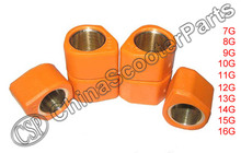 11G HP Polygon 18×14 Variator Slider Roller GY6 125CC 150CC Gmax 125 Jonway Baotian Keeway Scooter Parts ATV Buggy