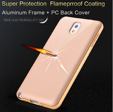 Note 3 Metal Phone Cases Aluminum Frame Hard PC Case For Samsung Galaxy Note 3 III