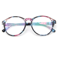 Men and Women Retro Round Eyes Glasses Frame Fashionable Optical Glasses Frame Beautiful Print Glass Frame